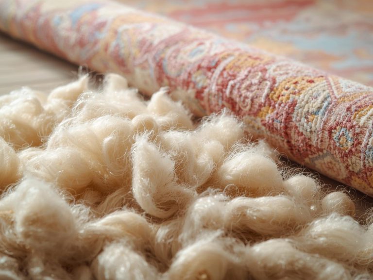 Carpets and rugs made from wool